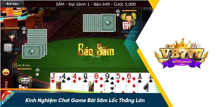 Game bài sâm lốc tại vb777 có gì hấp dẫn?