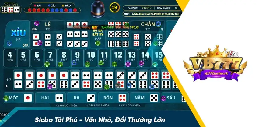 Sơ lược về game sicbo tài phú tại vb777